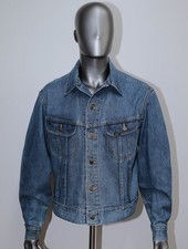 Vintage 1970/80s Sanfor Denim Cotton Trucker Jacket LEE SET Size L Made in USA
