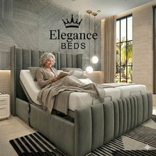 Adjustable ElectricWingback Manhattan  Mobility Bed Frame + Mattress