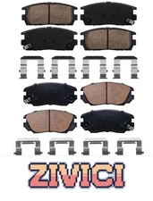 Ceramic Brake Pads Front Rear for GMC TERRAIN 2010 - 2017 All Models