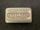 Engelhard 10 oz Vintage .999+ Silver Bar P Series Pillow Top Loaf Style #P333886
