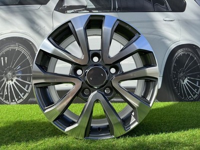 4x R18 Inch 5x150 Toyota Land Cruiser Style Grey Polished Wheels: Für Tundra