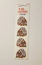 Mrs. Grossman's Lot 3 Strips Brand New NIP ~Gingerbread House~ Stickers RARE HTF