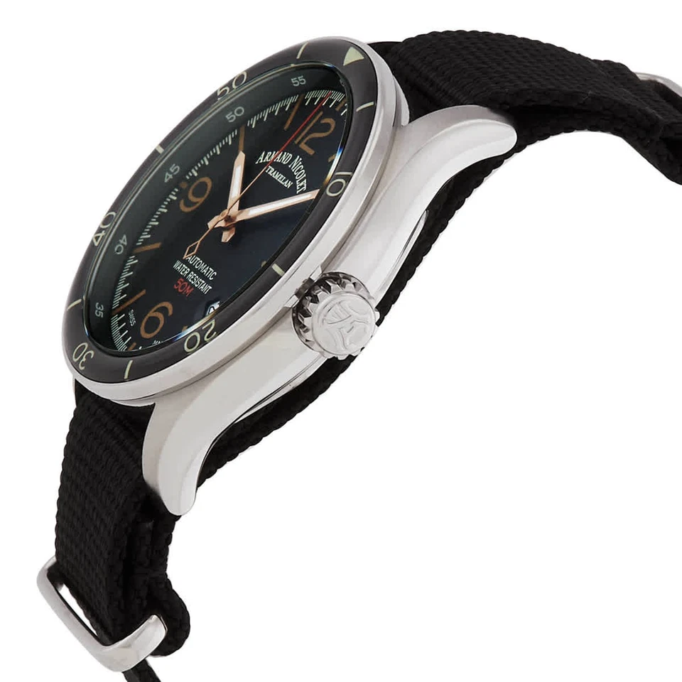 Reloj para hombre Armand Nicolet M2H automático esfera negra A740HNA-NS-BN22481AANN Foto 2 de 3