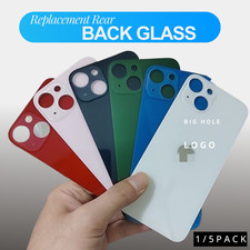 Lot Back Glass replacement Big Hole Logo For iPhone 11 12 13 14 15 16 Rear Cover