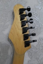 Rare Vintage Silver Star Stratocaster Electric Guitar Quilted Maple Green Burst