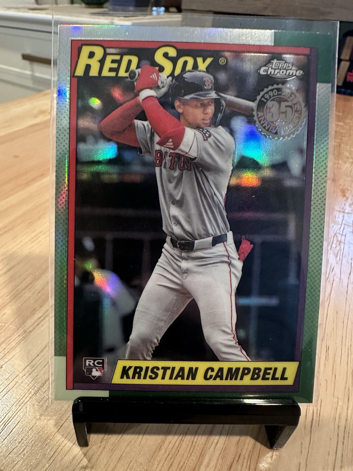 2025 Topps Chrome Update 35th 1990 Geometric #90CU-19 Kristian Campbell RC LW61