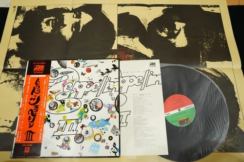 LED ZEPPELIN III complete w/poster JAPAN VINYL LP OBI GATEFOLD P-10106A