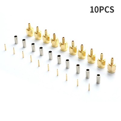 10Pcs SMA Male Plug crimp for RG174 RG316 RG178 RG179 LMR100 Cable RF Conn.qh A_