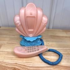 Vintage Little Mermaid Ariel BrookTel Shell Phone Disney Landline Untested 90&rsquo;s