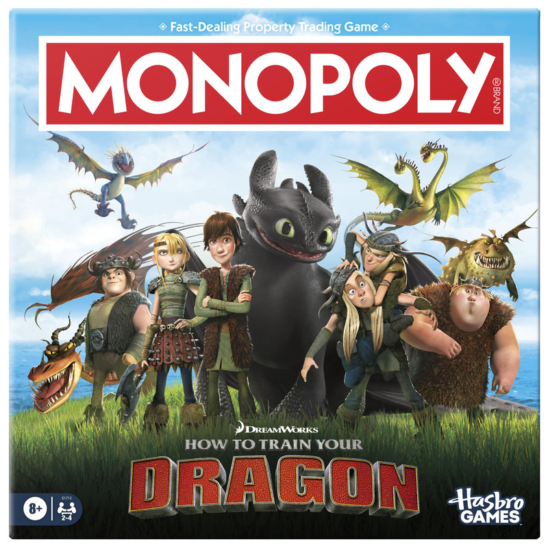 Hasbro Gaming Monopoly Dreamworks How To Train Your Dragon Edition Board Game