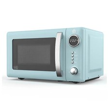 Swan Microwave Blue 800W Digital 20L Countertop Design Retro Revive