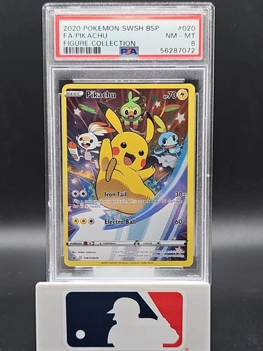 POKEMON XY BLACK STAR PROMO PIKACHU #SWSH020 PSA 8 NEAR MINT