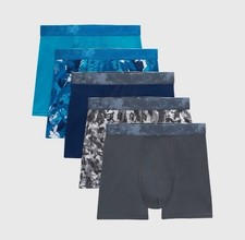 NEW Hanes Moves M 10-12 Boys Boxer Briefs Performance X-Temp Cooling 5 pk GG10