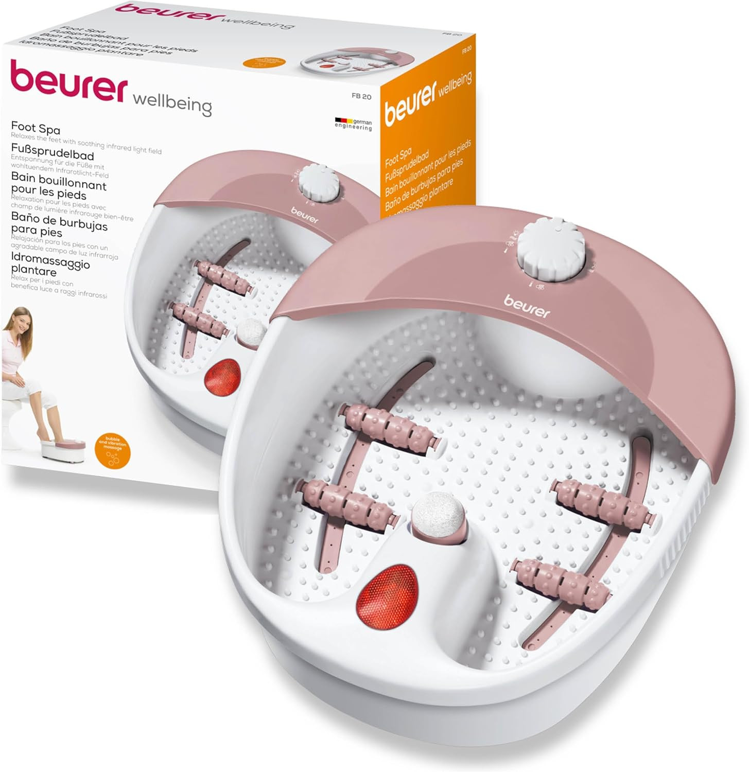 Idee Regalo Benessere: Pediluvio Beurer FB 20 con Massaggio e Infrarossi