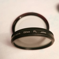 HOYA 62mm PL POLFILTER & HALTER: SEHR GUTER GEBRAUCHTER ZUSTAND