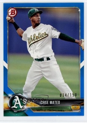 2018 Bowman Prospects Blue /150 Jorge Mateo #BP95 05k6