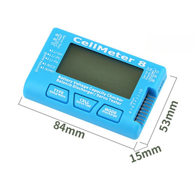 Digitaler Tester für Akkuspannung und Kapazität für 1S bis 7S für LIPO NiMH