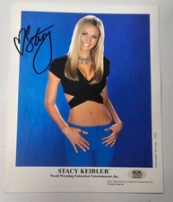 Miss Hancock Stacy Keibler Signed 8X10 Photo autograph JSA COA WWE ORGINAL PROMO