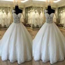 Sequin Wedding Dresses Elegant Off Shoulder Sweep Train Luxurious Bridal Gowns