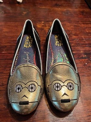 Disney Irregular Choice Star Wars C3-PO Women's Loafer Sz 5.5 worn 2x