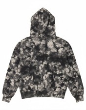 CHAMPION Womens Hoodie Jumper UK 10 Small Grey Tie Dye Cotton Sports DP12