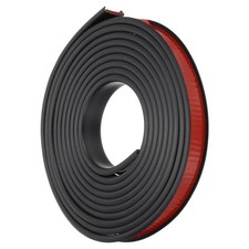 9.8Ft U-Shape Edge Banding Furniture Edge Protector Black 16mm/0.63"