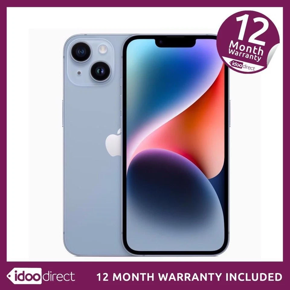 Apple iPhone 14 Plus A2886 128GB 12MP Smartphone Mobile Blue Unlocked GRADE C<, photo 1 of 5