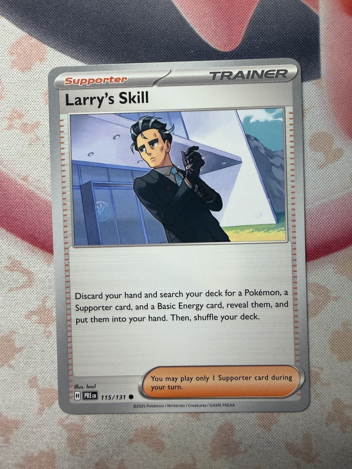 Larry's Skill - Common SV: Prismatic Evolutions 115/131 NM English Pokemon Card