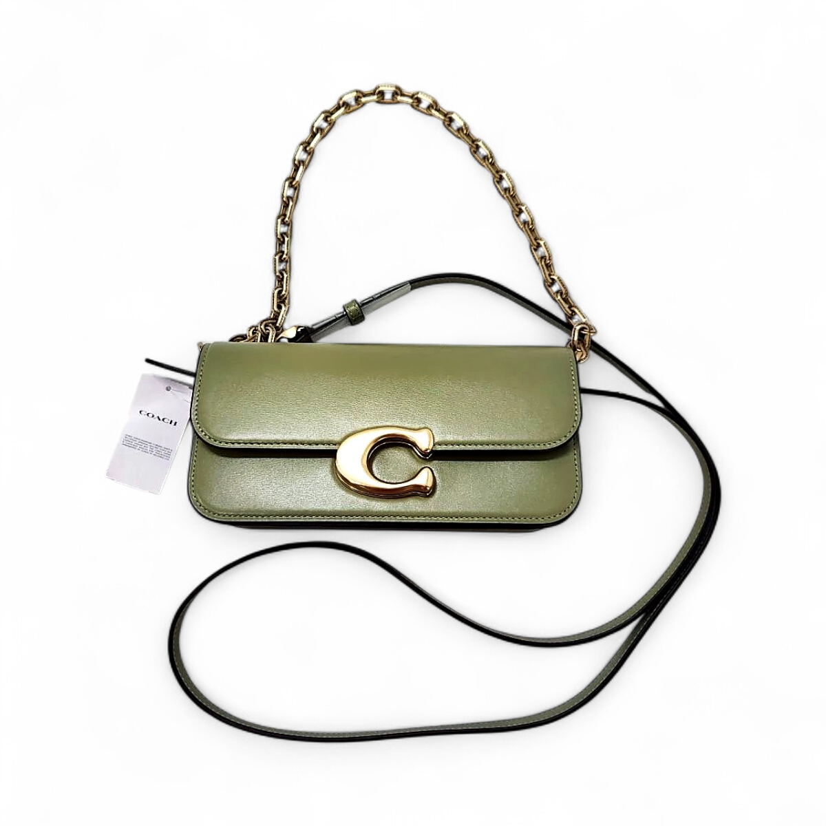 Coach Lux Idol 23 Women's Leather Crossbody Shoulder Bag Moss