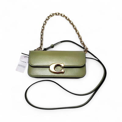 Coach Lux Idol 23 Women's Leather Crossbody Shoulder Bag Moss