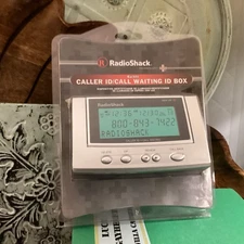 Radio Shack Backlit Caller ID Call Waiting ID Box Silver open box  Package
