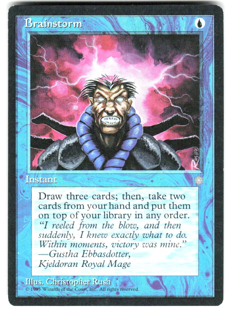 Brainstorm #61 Ice Age - MTG TCG Card