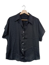MNG Camicia blusa Donna Camicetta a blusa Taglia IT 40 nero elegante