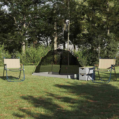 Moskitozelt grau/schwarz 236x108x120cm Netz Polypropylen tragbar Pop-Up Trage