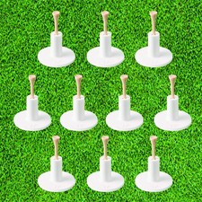 10 Set Golf Rubber Tee Holder Set for Driving Range Golf Practice Mat Indoor ...