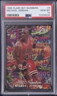 1995 FLAIR HOT NUMBERS #4 MICHAEL JORDAN PSA 10