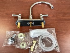 CFG CA41613 Capstone Polished Chrome 2-Handle Kitchen Faucet w/SideSprayer B145