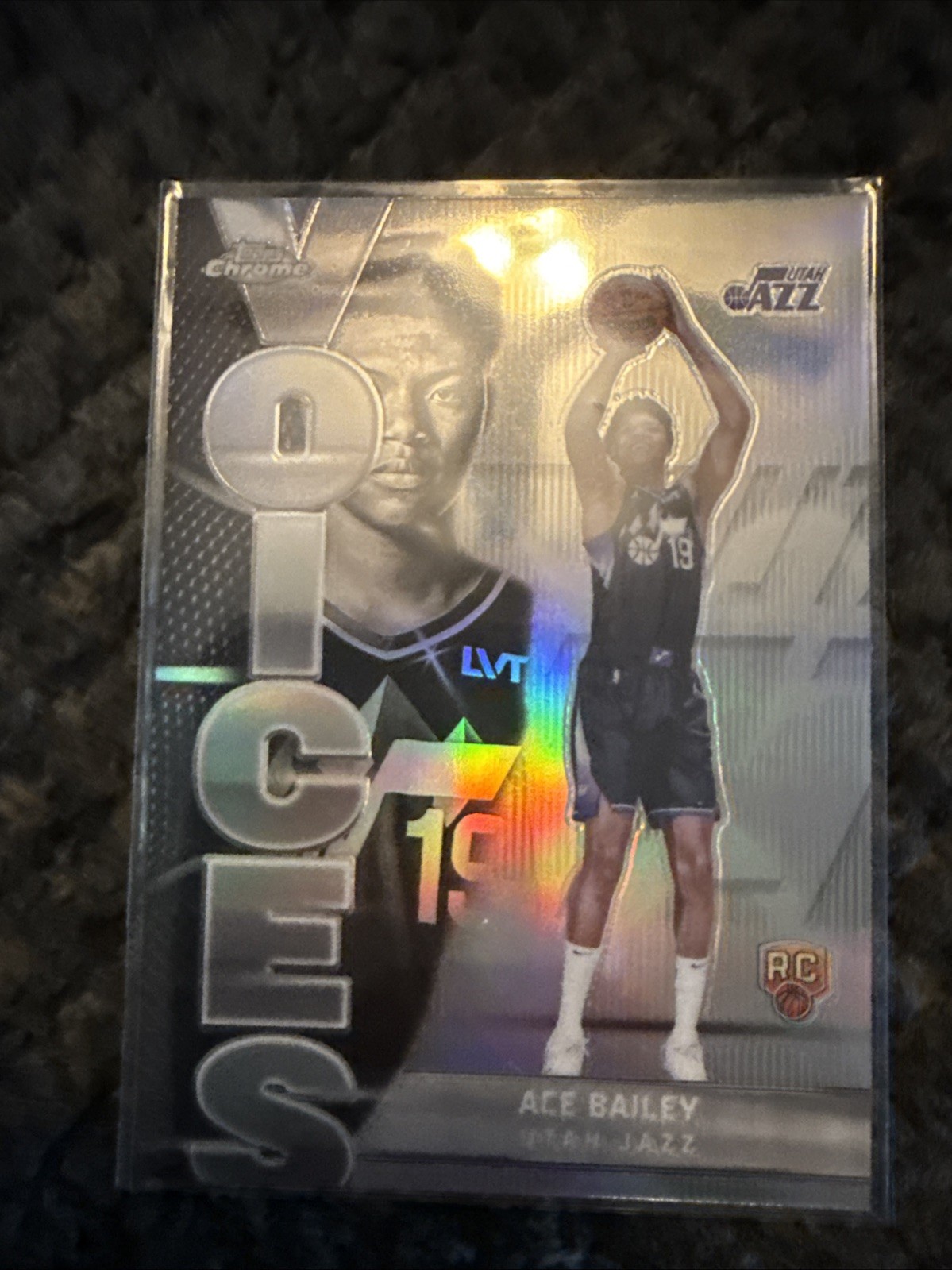 2025-26 Topps Chrome ACE BAILEY Rookie Refractor Voices #VS10 Utah Jazz
