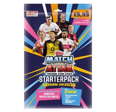 Topps Match Attax Bundesliga 2025/2026 | 1x Starterpack | jetzt vorbestellen