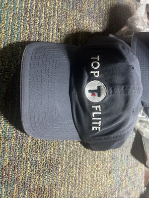 Top Flite   NEW  Men's Strap Back Blue Spellout Logo Performance Golf Hat