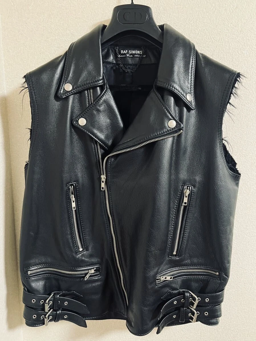 Raf Simons Coats, Jackets & Vests Leather Outer Shell for Men for