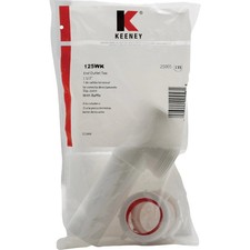 Keeney 1-1/2 In. White Polypropylene End Outlet Tee 125WK - 2 pack