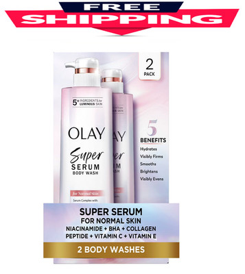 Olay Super Serum Body Wash, 18.5 fl. oz., 2 pk.