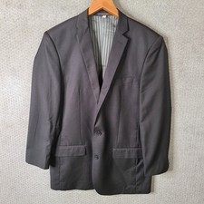 Tessori Jacket Mens 42L Brown Blazer Rayon Blend 2 Button Suit Coat