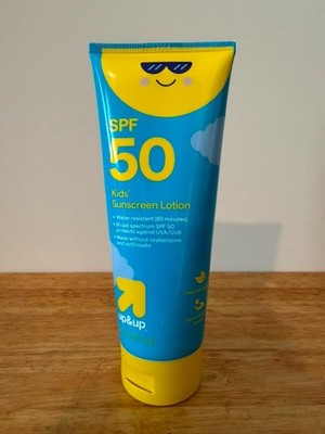 Up & Up Kids Sunscreen Lotion SPF 50 Broad Spectrum Water Resistant 8 Fl Oz New