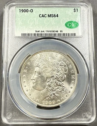 New Listing1900-O Morgan Dollar $1 - CACG MS64 CAC - Blast White BU