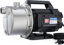 AquaStrong PGA150 Shallow Well Jet Pump with Pressure Tank 1.6HP
