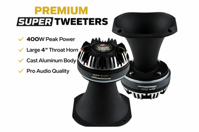 Audiopipe APHC6278 6.2 inch Compression Driver with Aluminum Horn