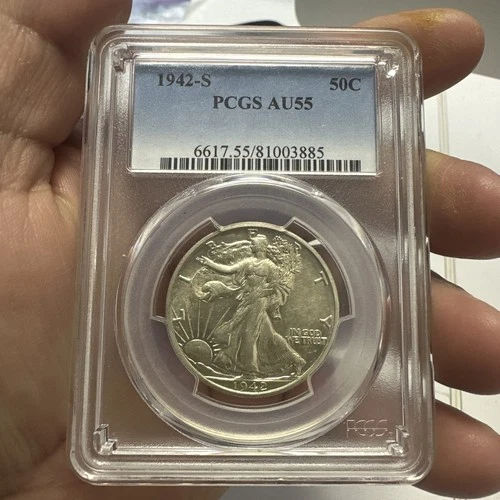 1942-S Walking Liberty Half Dollar - PCGS AU55