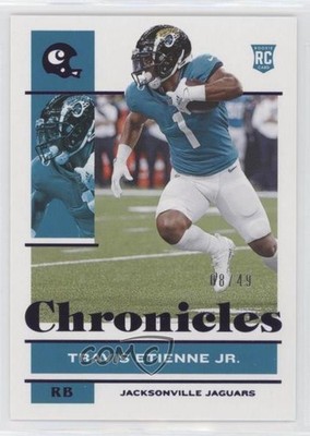 2021 Panini Chronicles Purple 8/49 Travis Etienne Jr #50 Rookie RC 0il7